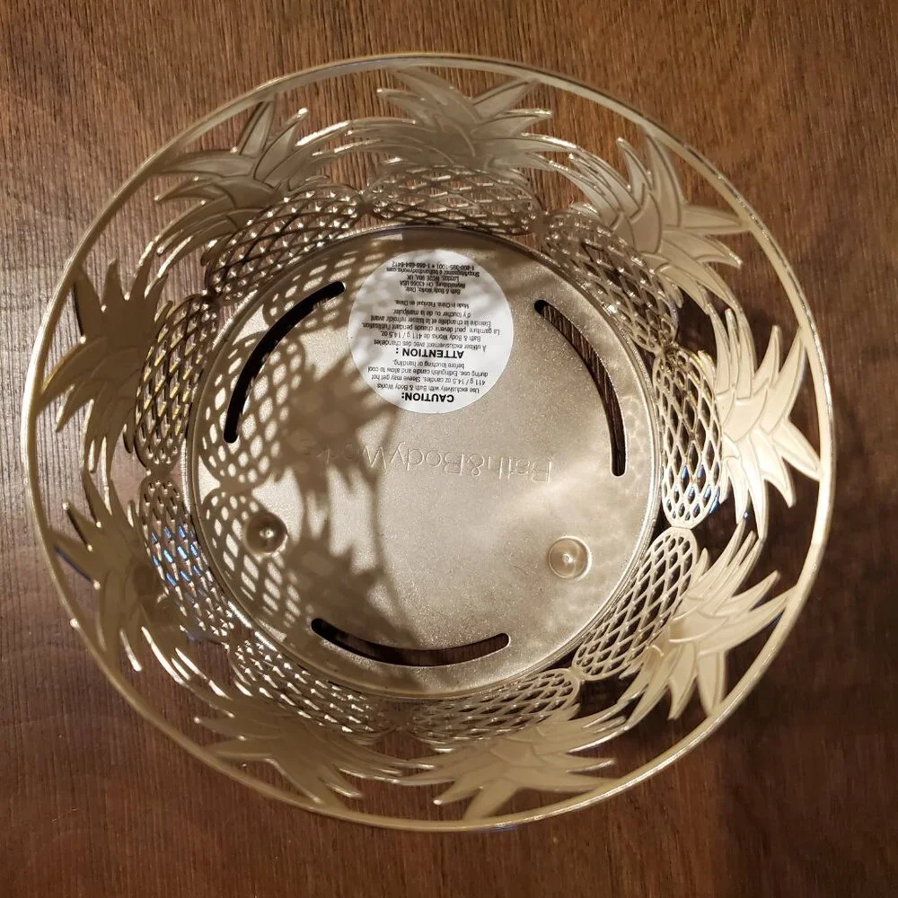 Bath and Body Works Pineapple Candle Holder Sleeve 3-Wick